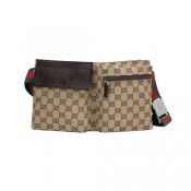 Brun Foncé Gucci Voyage & D'affaires Sac De Ceinture Code Promo